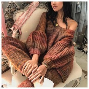 🥂SOLD LOVESHACKFANCY Rio Russet Pullover Sweater